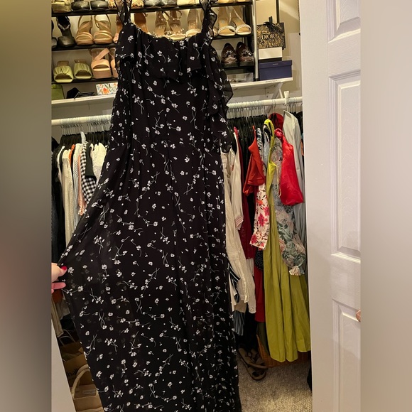 COPY - ASOS Glamorous Curve Jumpsuit With Ruffle Layer In Ditsy Floral - Picture 6 of 6